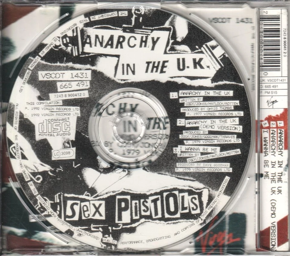 Sex Pistols Anarchy In the UK CD UK Virgin 1992 single VSCDT1431 - Image 2 of 2