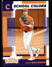 2019 Contenders Draft Picks Collegiate #14 Logan Davidson School Colors 3302J