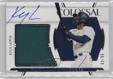 2022 National Treasures Colossal Material Signatures 42/99 Kyle Lewis Auto 0rd2