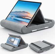 Tablet Pillow Stand, Foldable Tablet Holder for Lap, Bed and Desk, Soft Pillow P