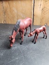 Mare  Foal Vintage Brown Glossy Hartland Horses