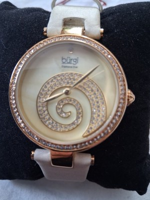 Women's Burgi watch BUR143IV Mother of Pearl Diamond face