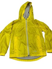 L.L. Bean Kids Rain Jacket Coat Yellow Spring Fall Boys Size 8
