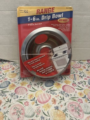 Select Parts Range 6'' drip bowl Item #107963 Heating Element 133885 133879