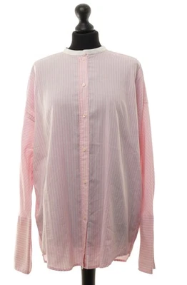 GANT Bluse Hemdbluse 42 rosa gestreift Stehkragen Langarm Umschlagmanschette - Bild 1 von 4
