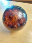 Gorgeous Amber Paperweight With Controlled Bubbles Inside — photo 2