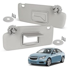 Sun Visor Driver Passenger Side for 2011-2019 Chevy Cruze, Gray, Left Right