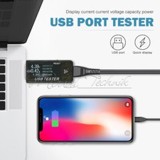USB 6-inch Detector Voltmeter Ammeter LCD Current Voltage Power Capacity Tester-