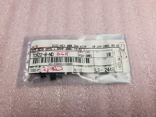 10PCS TCR22-8RP LITTELFUSE 200uA 1.5A TO-92 TRIACs ROHS - Foto 2 di 3