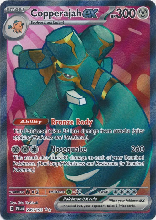 Copperajah ex -  245/193 Ultra Rare Paldea Evolved Pokemon TCG