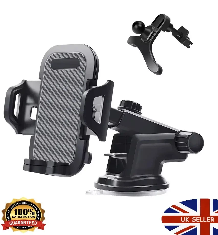 360°Car Phone Holder Universal Mount Mobile Windshield Dashboard/Air Vent desk - Image 2 of 4
