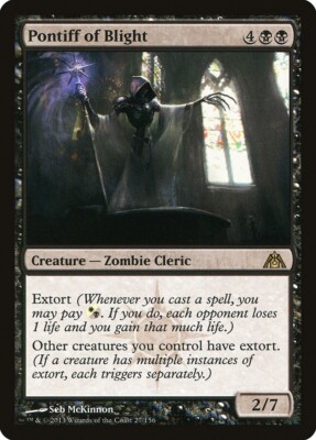 Dragon's Maze Pontiff of Blight MTG Magic the Gathering NM