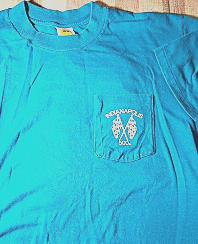 Vintage 90s Indianapolis 500 Mickey Mouse Shirt Indy Race Velva Sheen Disney L - Picture 2 of 5