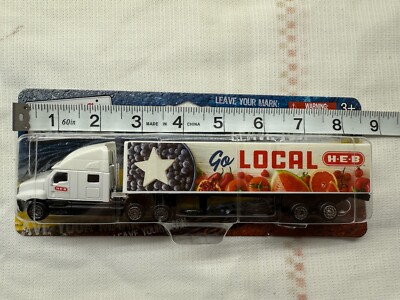 Diecast H.E.B Model Truck Go Local Highway Hauler 18 Wheeler. HEB