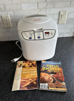 Sunbeam Bread Maker 2 Pound Automatic Model 5820 With manual & cookbook Working
