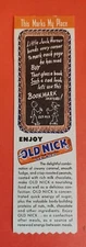 1947 NOS Old Nick Candy Children's Bookmark Council on Candy Teacher's Handout