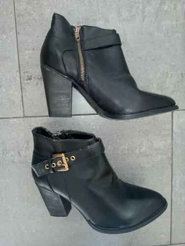 Botines vaqueros negros tacon medio Mujer | eBay