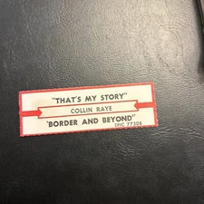 1 JUKEBOX TITLE STRIP Collin Raye That’s My Story/Border And Beyond Epic 45