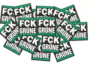 25x FCK Grüne Aufkleber ACAB Ultras Protest Anti NATO Dieselverbot Anti