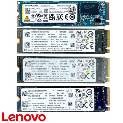 Lenovo 256GB, 512GB, 1TB, 2TB SSD M.2 2280 PCIe NVMe Notebook PC 