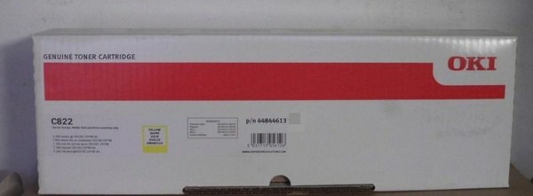 Oki 44844613 Toner Yellow Gelb FüR C822 7.300 Seiten Ovp A-image