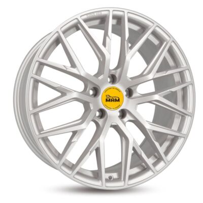4x MAM RS4 matt silver painted 7.5x17 ET45 - LK5/108 ML72.6 Felge Alu