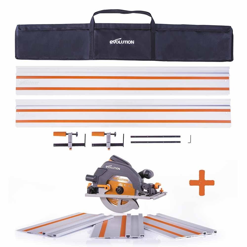 Evolution R185CCSX Circular Saw & ST2800 2.8m Track & 3piece MiniKit
