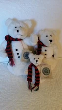 Boyds Bears “Snowbear” Family - Lot of 3 - Olaf, Astrid and Canute