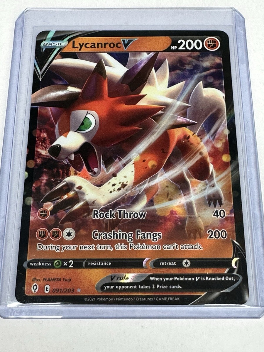 Lycanroc V - 091/203 - Ultra Rare Evolving Skies - Pokemon Card