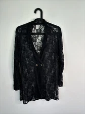 Citron all lace black blazer women's S