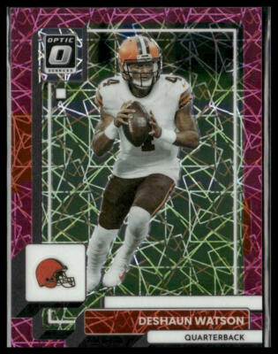 2022 Donruss Optic #45 Deshaun Watson Pink Velocity #/79 Cleveland Browns