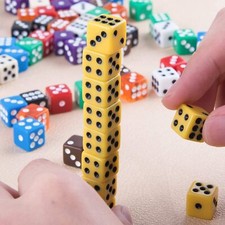 10pcs brand new solid dice 16mm six-sided dot dice suitable for games