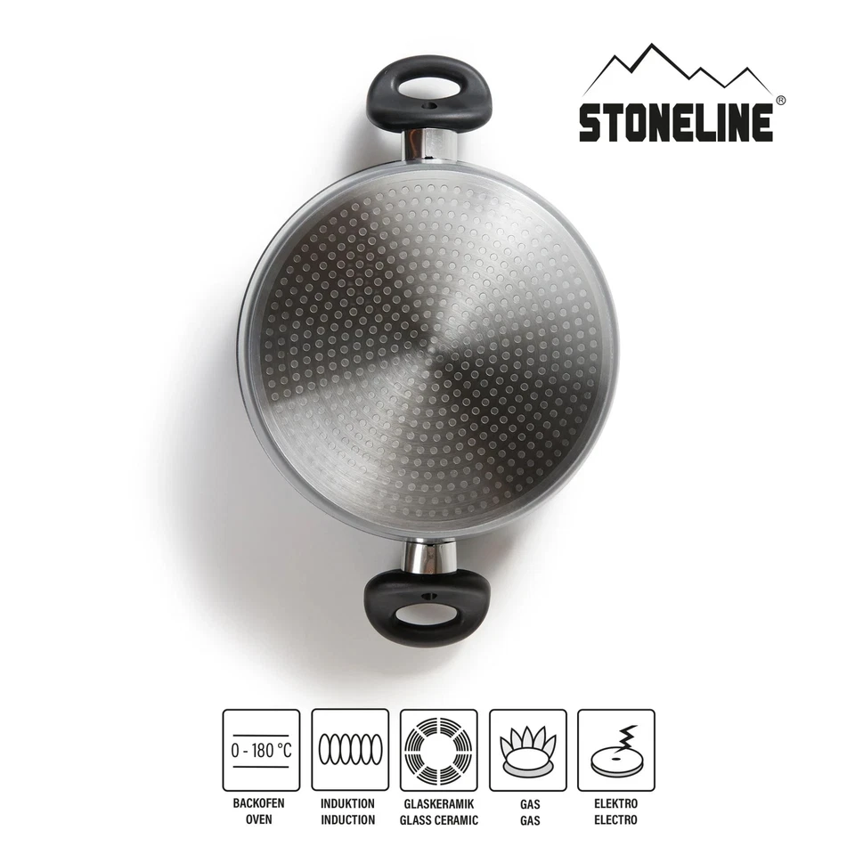 STONELINE® XXXL-Bratentopf 32 cm mit Glasdeckel Kochtopf Induktion 10117 IIWahl - Bild 2 von 4