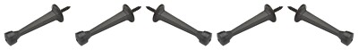 Rigid Door Stop Oil-Rubbed Bronze ORB Solid Rigid Stopper Rubber Tip 3''- 5 PACK