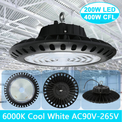 200W LED High Bay Lamp Warehouse Shop Replaces 400W Traditional Light