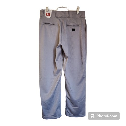 Wilson Youth P202 Classic Relaxed Fit Open Bottom Baseball Pant Sz L Light Gray - 第 1/20 張圖片