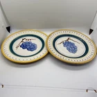 2 Stangl Terra Rose FRUIT pattern 8” SALAD Plates Grapes See All Photos