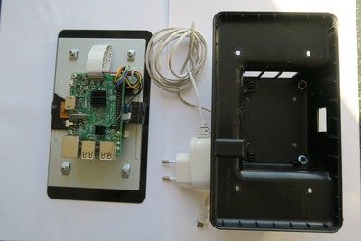 Raspberry Pi 3B mit 7'' Touch Display und Kamera