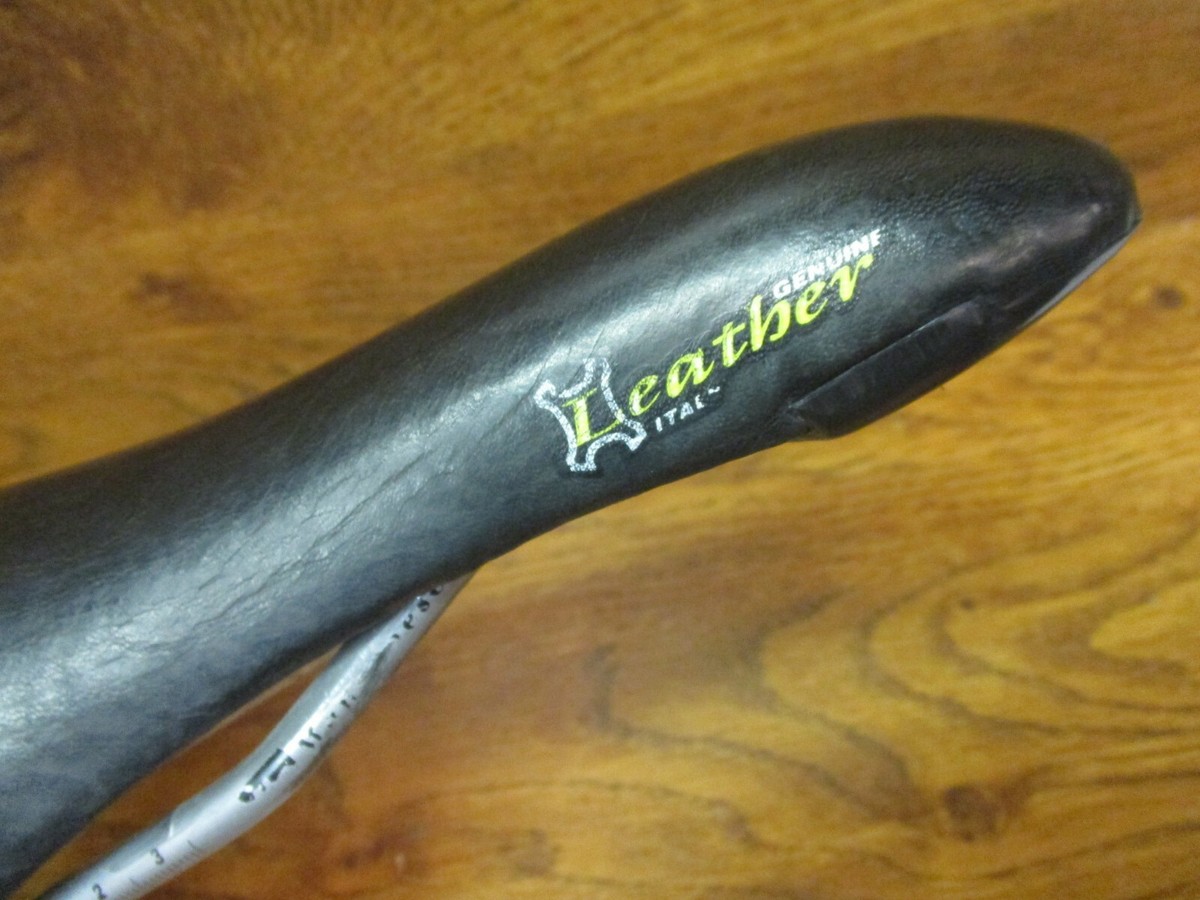 VINTAGE SELLE BASSANO VUELTA BLACK LEATHER RACING SADDLE | eBay