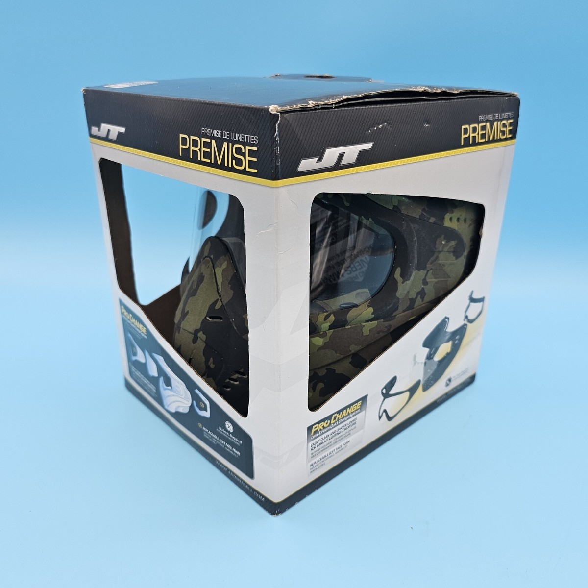 Masque De Paintball JT Premise Headshield – Camo, Changement Rapide De Verre