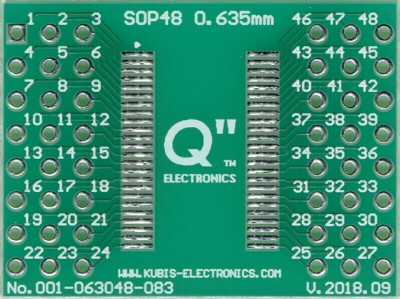 SSOP48, QSOP48 0.635mm(0.025'') to 2 x IDC3x8 [US]