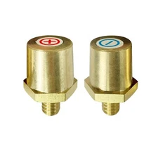 M8 Thread Male Brass Battery Terminal Charging Posts M8 Battery Post Adapter ...