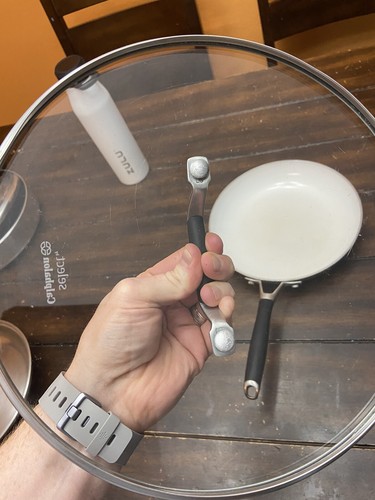 Calphalon White Ceramic Nonstick 10” Pan | Lid/Top Included | #1390 | FAST SHIP! - Picture 4 of 5