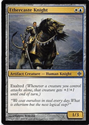 Ethercaste Knight *PLAYSET* Magic MtG x4 Alara Reborn SP