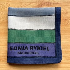 HANDKERCHIEF VINTAGE JAPAN MEN'S STRIPED POCKET SQUARE COTTON 17" A-0304