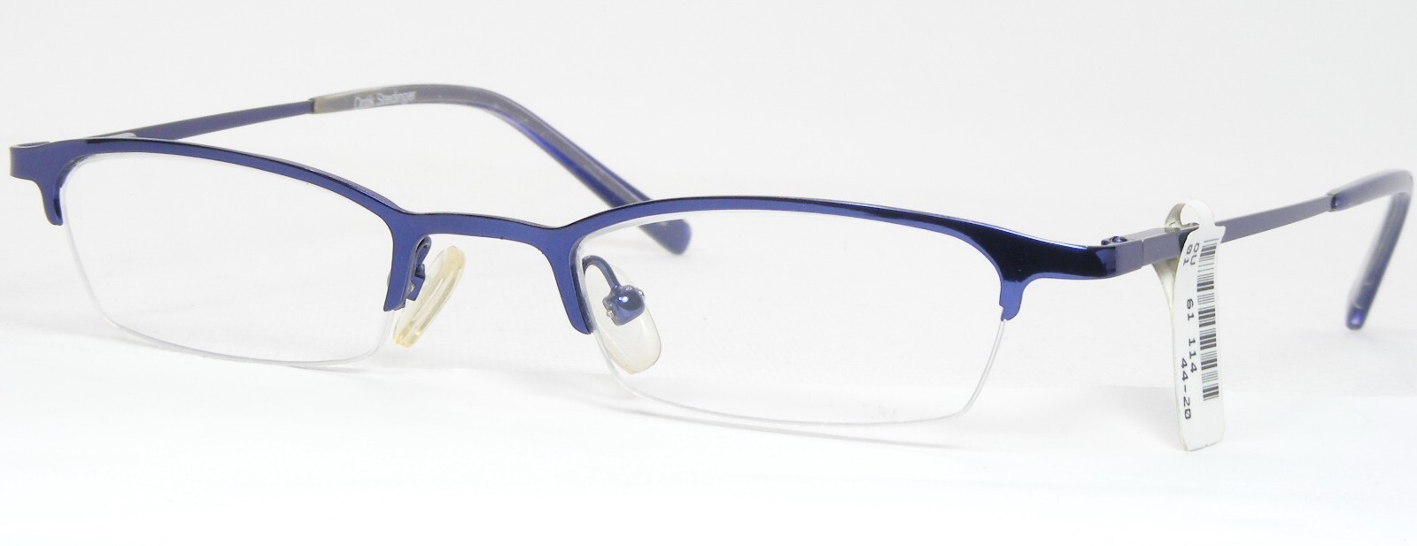 Vintage OU61.114 01 Indigo Blue RARE EYEGLASSES GLASSES METAL FRAME 44-20-140mm