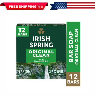 #ad #ad Irish Spring Bar Soap for Men Original Clean Mens Bar Soap 3.7 Oz Soap 12 Bar $11.99