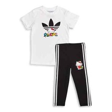 Adidas Originals Hello Kitty  Girl's Cotton Jersey T-shirt & Leggings Size 5 NWT