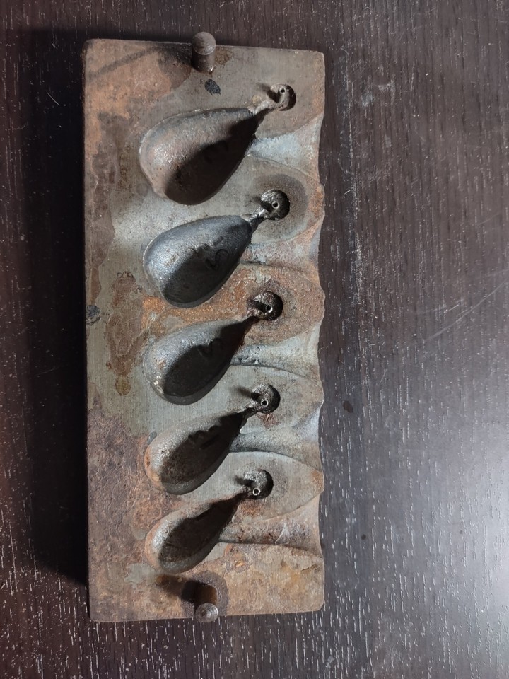 Cast Iron Sinker Mold Norfolk VA. Sw13 eBay