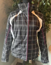 Polar Edge Women's S Ski Snowboarding Hooded Jacket Plaid Full Zip